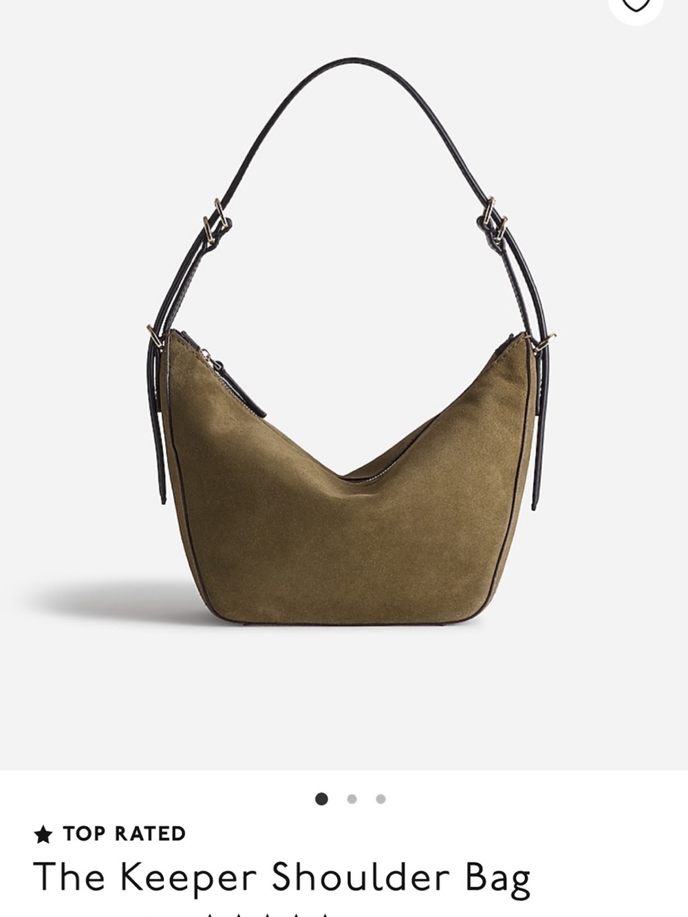 MADEWELL - The Keeper Shoulder Bag (Olive Suede)